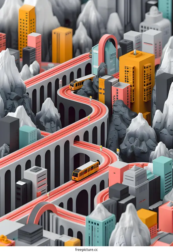 Urban City Illustration