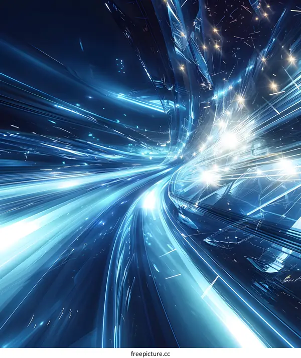 Blue and white abstract technology background