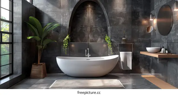 Modern Industrial Style Bathroom Design