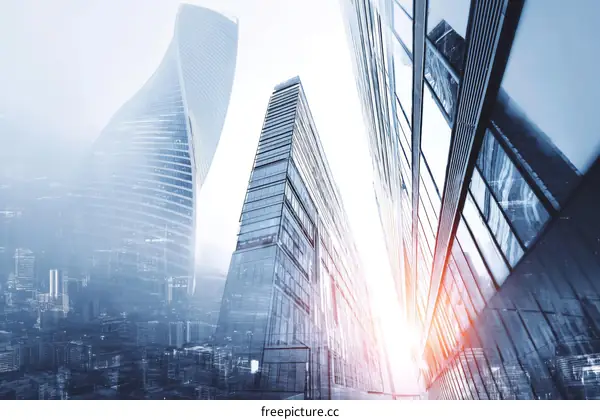 Modern City Skyline Architectural Perspective