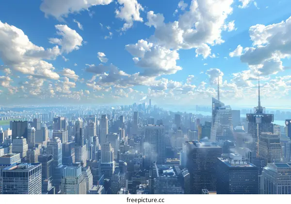 New York City Skyline on a Sunny Day