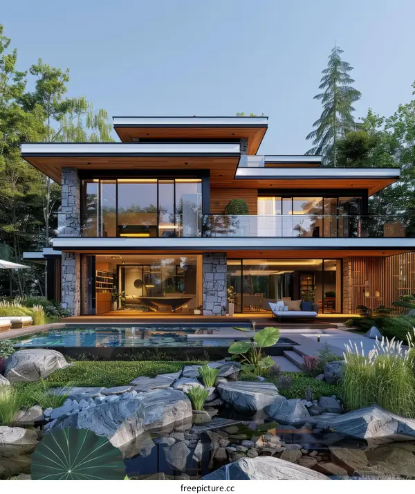 Modern Luxury Villa with Pool and Garden