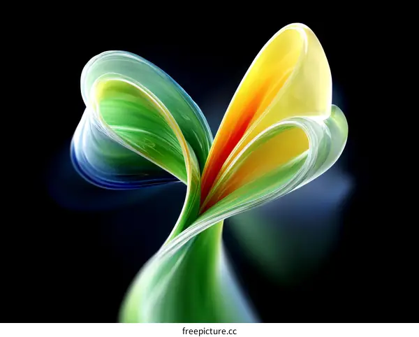 Abstract Colorful Fluid Art Design