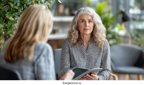 Two Women in a Business Consultation