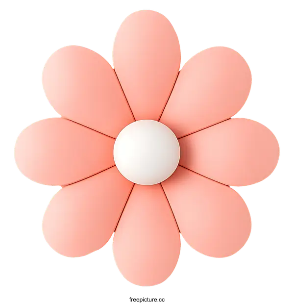 [Transparent Background PNG]3D Pink Flower Decorative Design