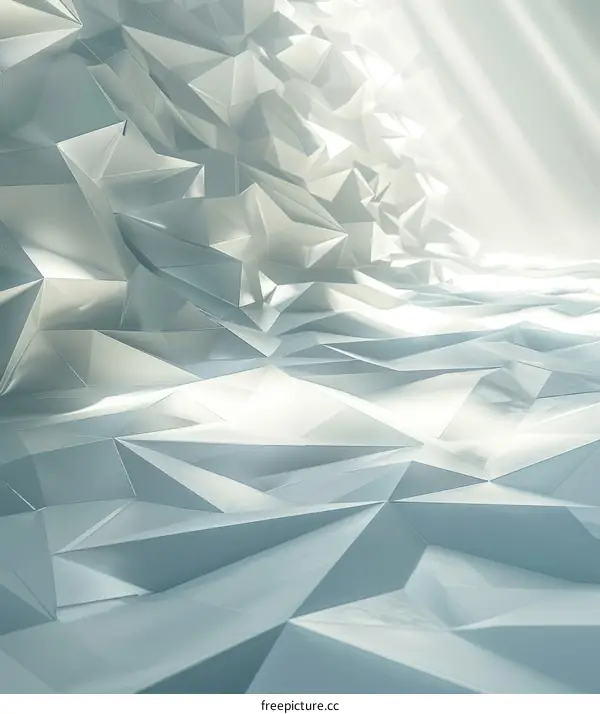 Crystal Cave: 3D Rendering of Abstract Geometry