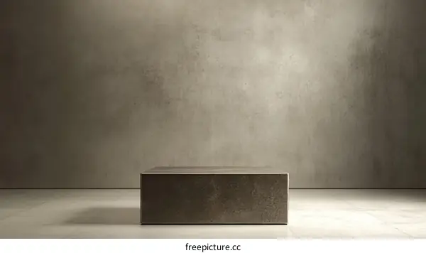 Modern Minimalist Concrete Display Podium