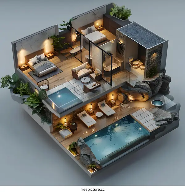 A Modern House That Coexists with Nature