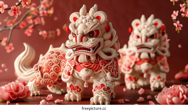 Chinese New Year Lion Dance Performance