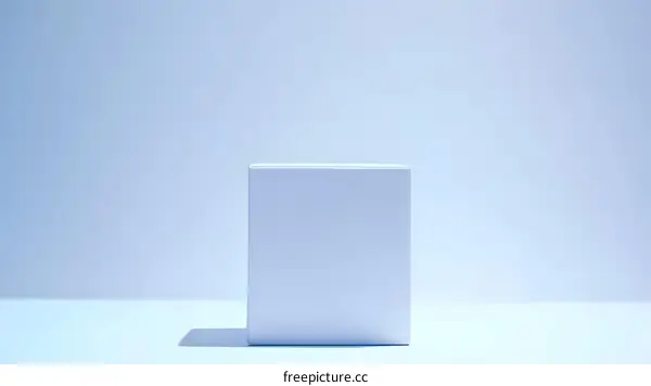 White Square Box On White Background