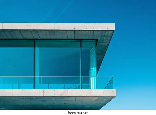 Large Glass Windows on a Modern Building