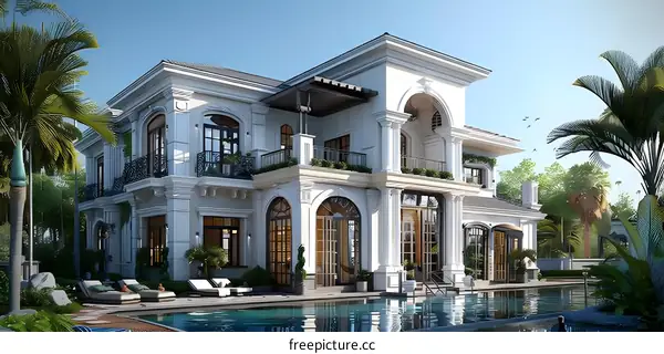 European-style villa