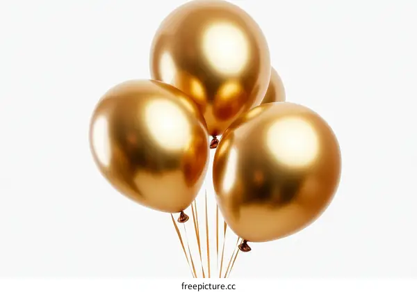 Golden Balloons Festive Celebration