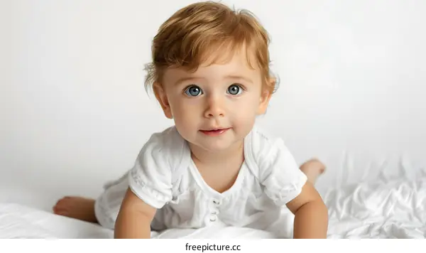 Portrait of a happy smiling baby