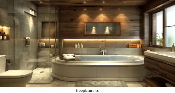 Modern Rustic Bathroom Interior Design