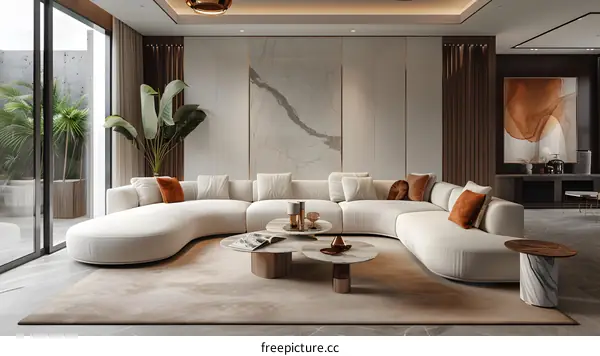 Modern minimalist living room design
