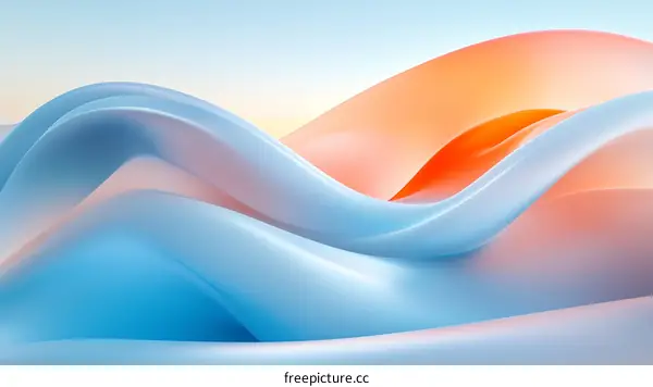 Abstract Flowing Colors Design