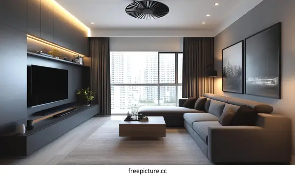 Modern Minimalist Living Room Interior Design