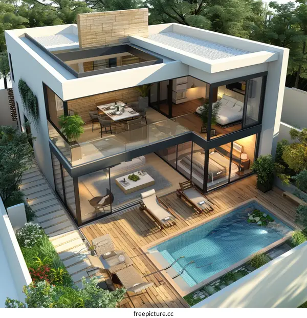 Modern Luxury Villa with Private Swimming Pool