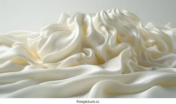Close-up of white cream
