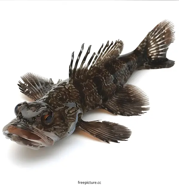 Fresh Fish on White Background