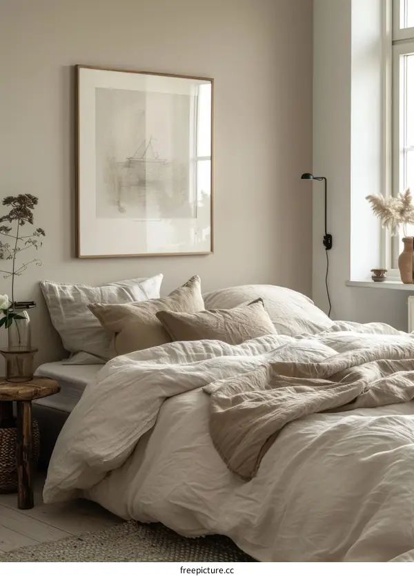 Simple yet Elegant Scandinavian Bedroom Design