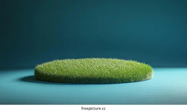 Green Grass Circle Display Stand