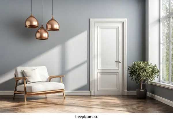 Modern Living Room Interior Design Illustration