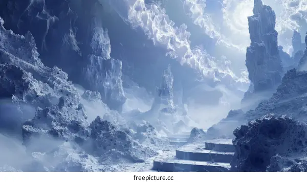 Mystical Ice Mountains and a Path to the Unknown
