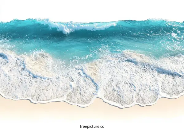 Ocean Waves Crashing on the Beach