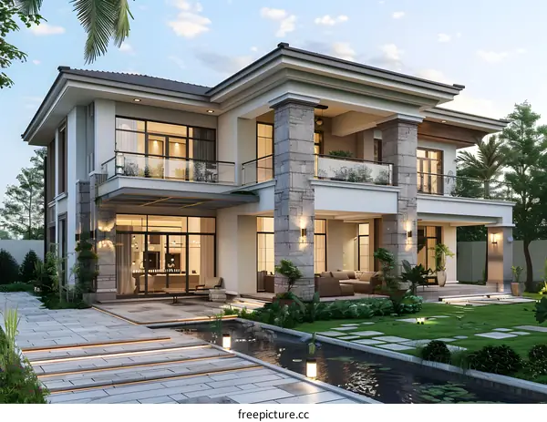 A modern style villa