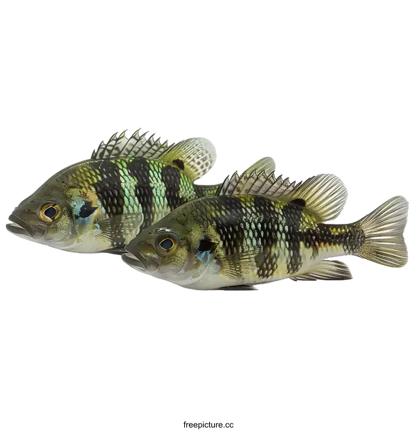 [Transparent Background PNG]Two Fish on a White Background