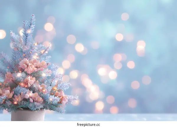Pastel Christmas Decor Miniature Tree