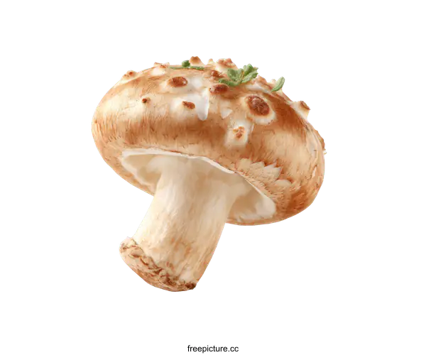 [Transparent Background PNG]Fresh Shiitake Mushroom Close-up