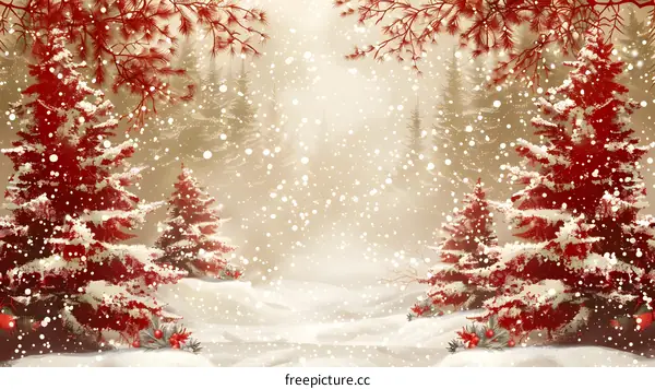 Christmas Snow Scene