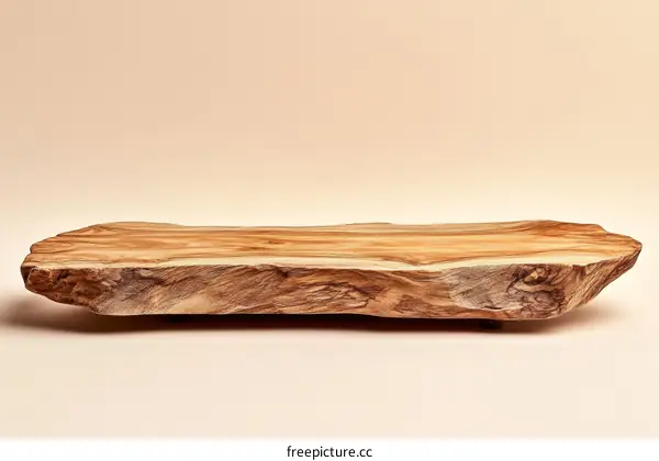 Natural Wooden Slab Tabletop Display