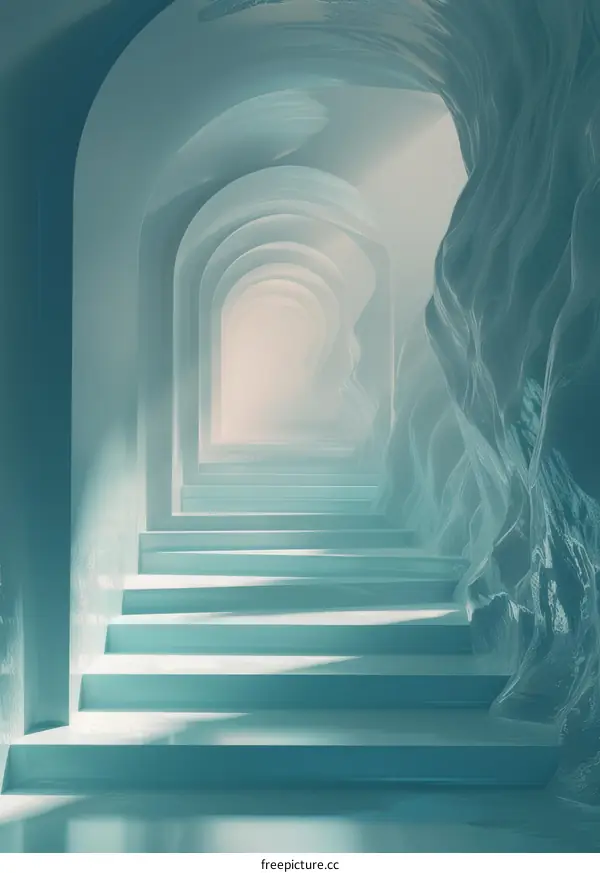 Mystical Blue Corridor