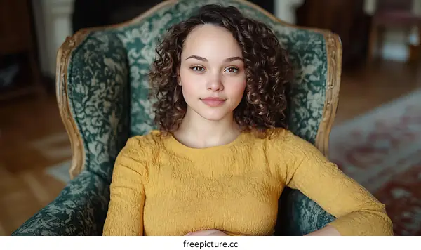 Portrait of a Young Woman in an Armchair