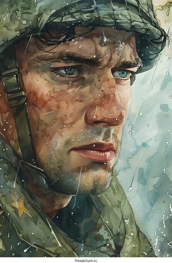 Portrait of a World War II soldier