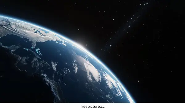 Earth from space showing the Americas