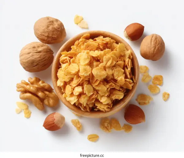 Crispy Cereal Flakes with Nuts