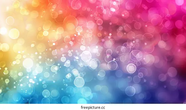 Colorful Blurred Bokeh Lights