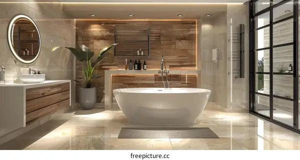 Modern Bathroom Design Effect Picture