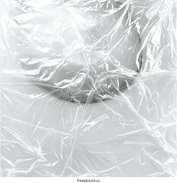 Transparent Plastic Wrap Texture Abstract Background