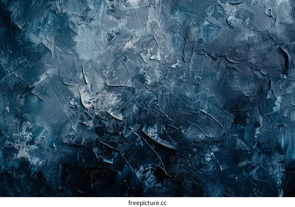Blue abstract background with rough distressed texture