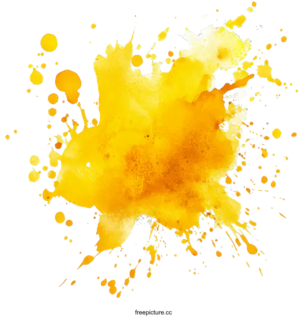 [Transparent Background PNG]Abstract Watercolor Splash Art