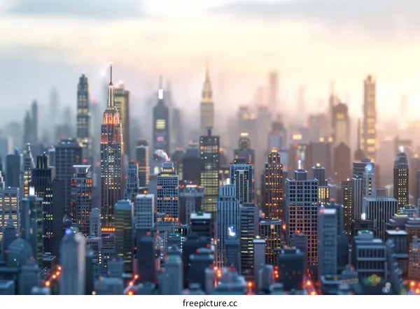 Modern City Skyline Illustration