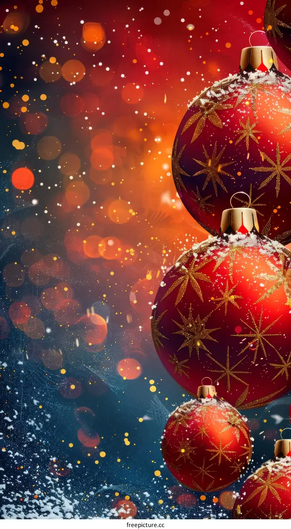 Christmas Decor in Red and Gold for a Festive Atmosphere