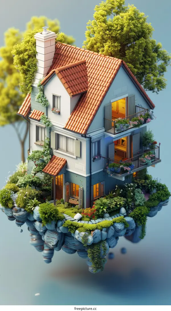 A Charming Abode on a Dreamy Floating Island