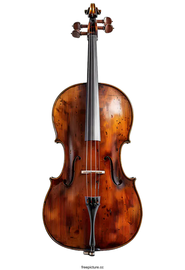 [Transparent Background PNG]A cello against a white background